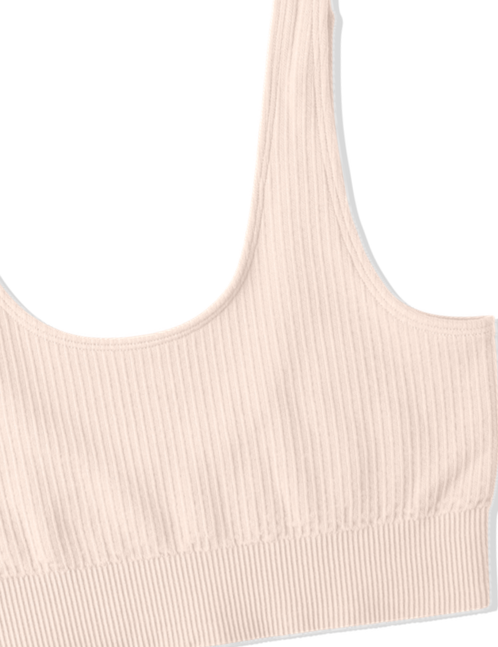 シームレス リブ ブラ