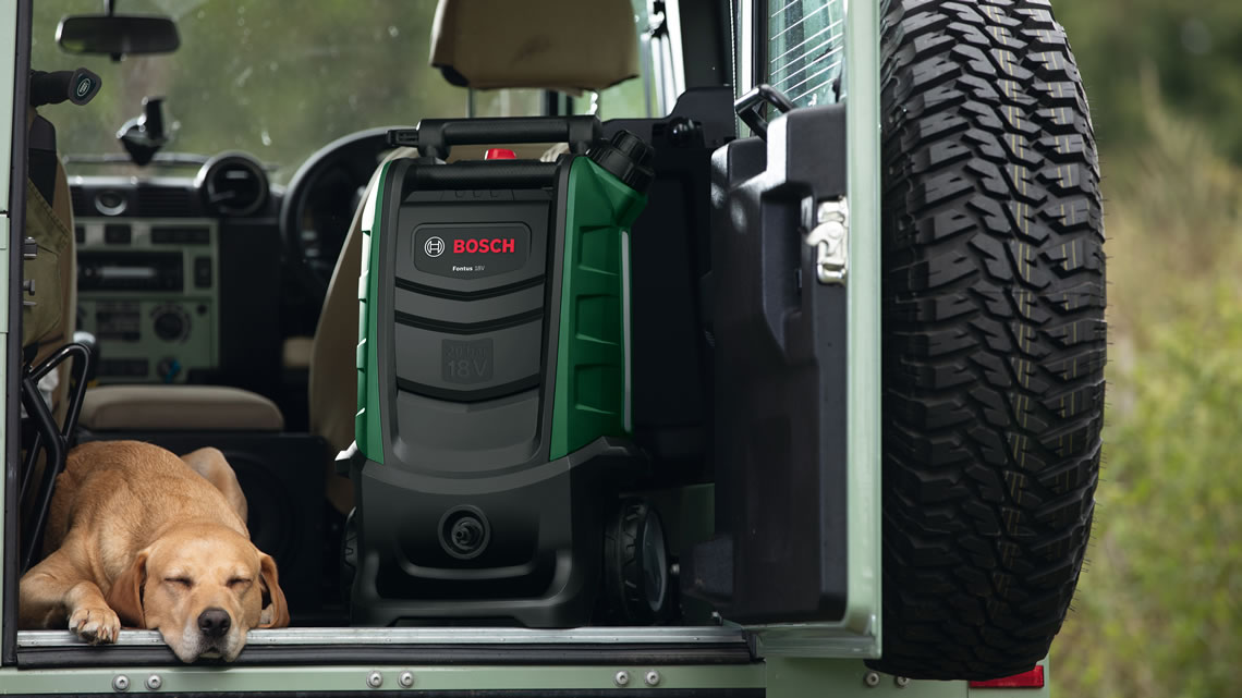 いつでも、どこでも簡単に洗浄できるコードレス洗浄機 人気の「FONTUS