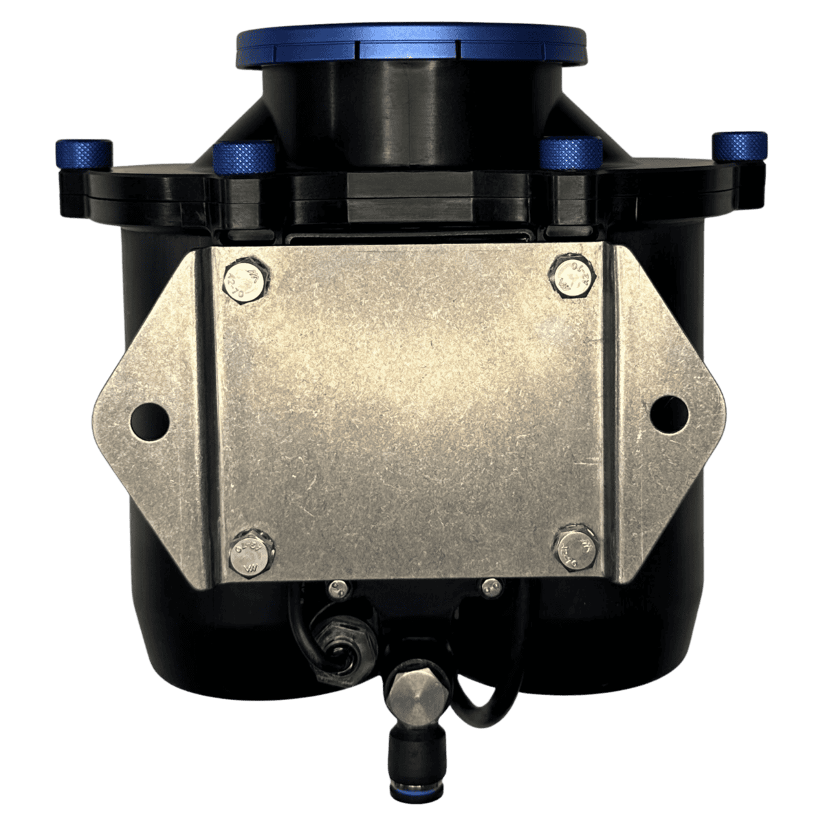 BossVent XL Universal 19mm Catch Can Kit - Blue