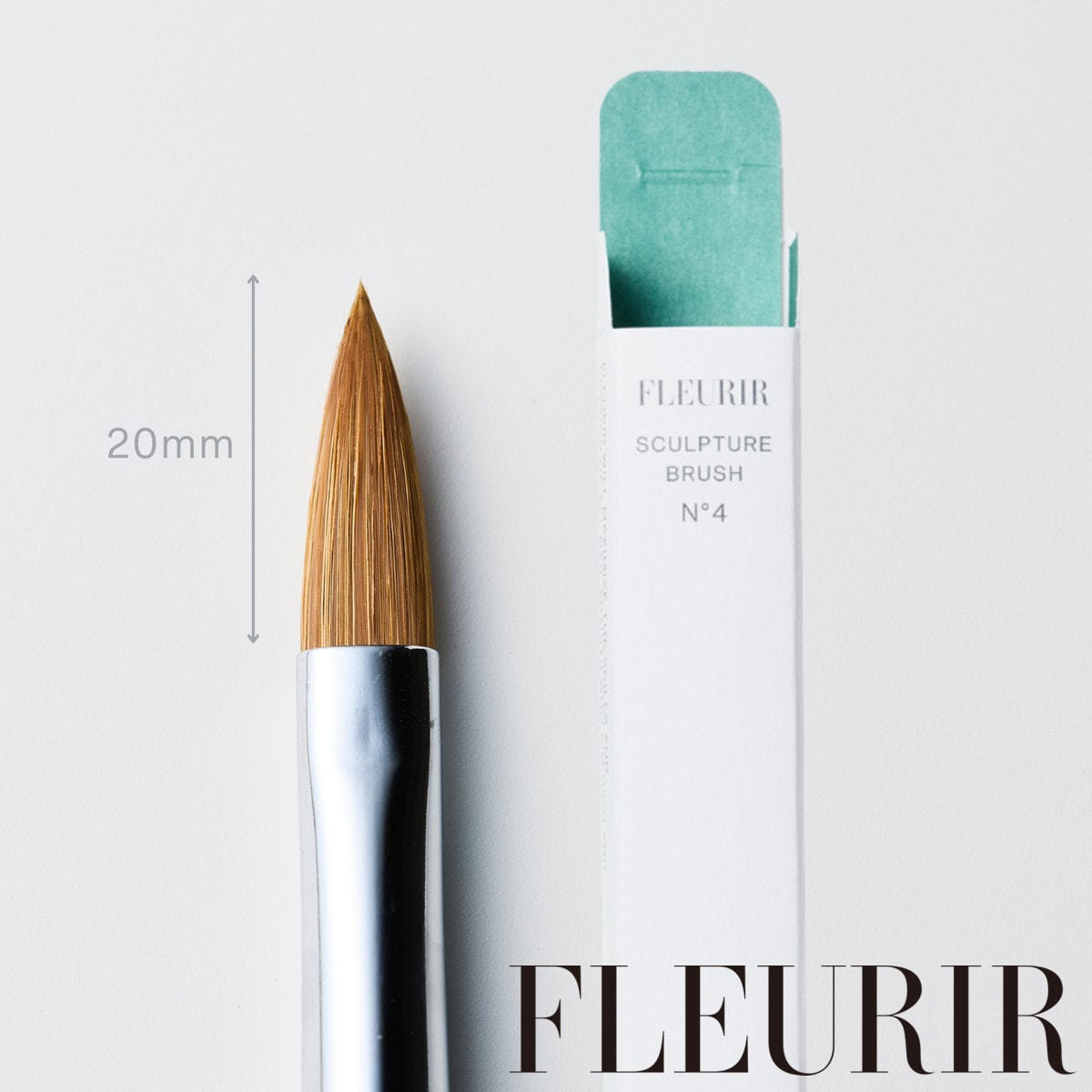 フルリア スカルプチュアブラシ グリーン4本セット フルーリア