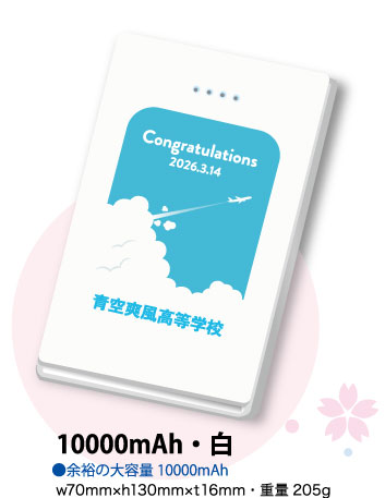 卒業記念品のモバイルバッテリー | ビーバープランニングセンター