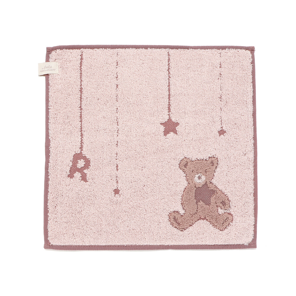 ルウちゃんジャガードハンカチ(ワンサイズ ベージュ): 新生児/ベビー
