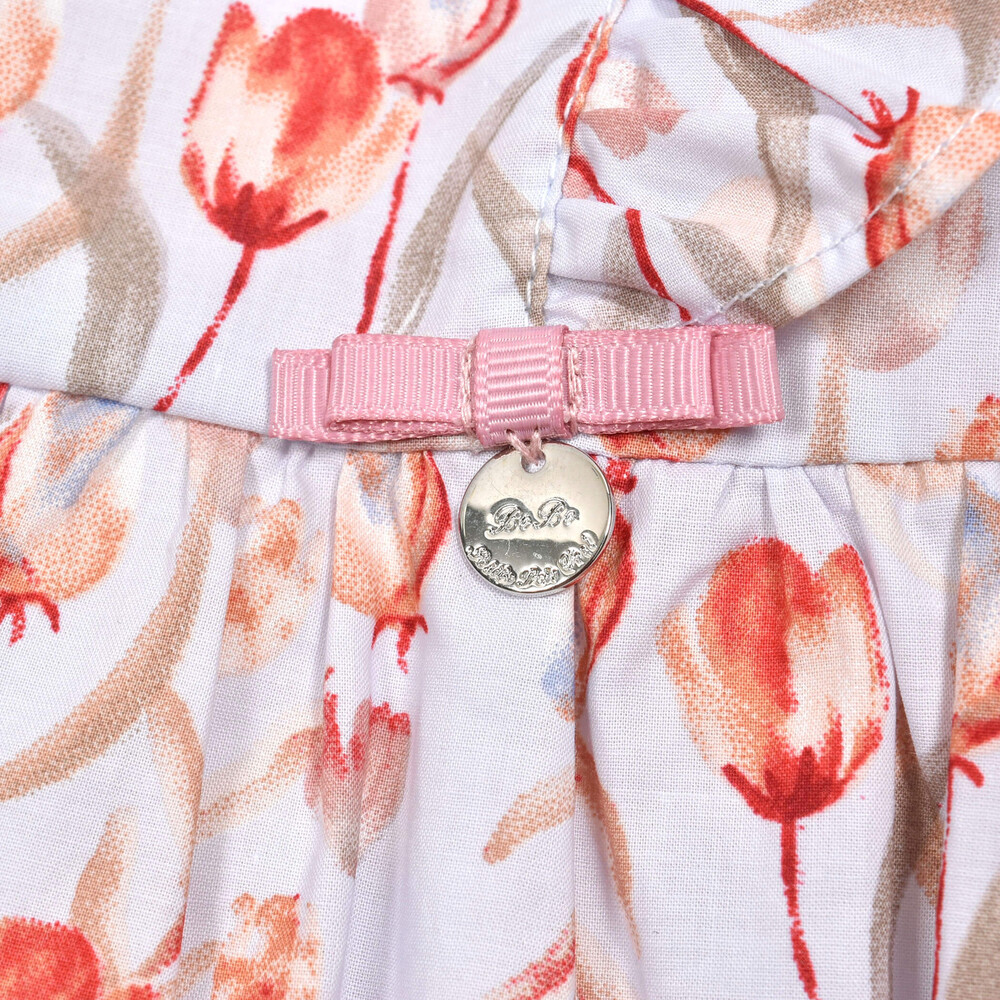 チューリップ柄ワンピース(95~150cm)(95cm ピンク系): ワンピース