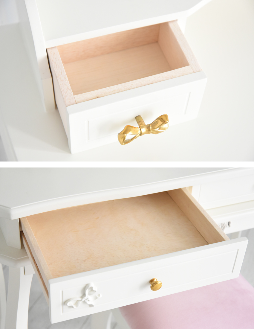 スノーホワイト プリンセス ドレッサーセット スツール付 | ロココ調