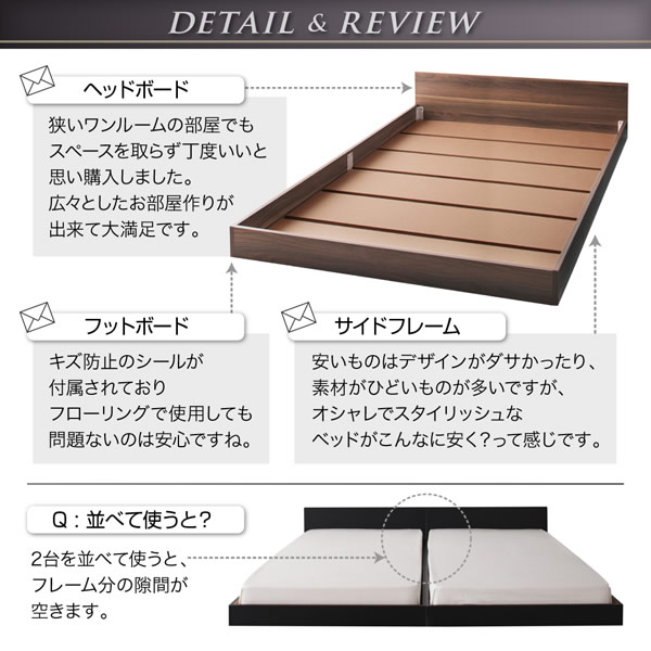 フラットデザインシンプルフロアベッド【llano】ジャーノ：超低価格の