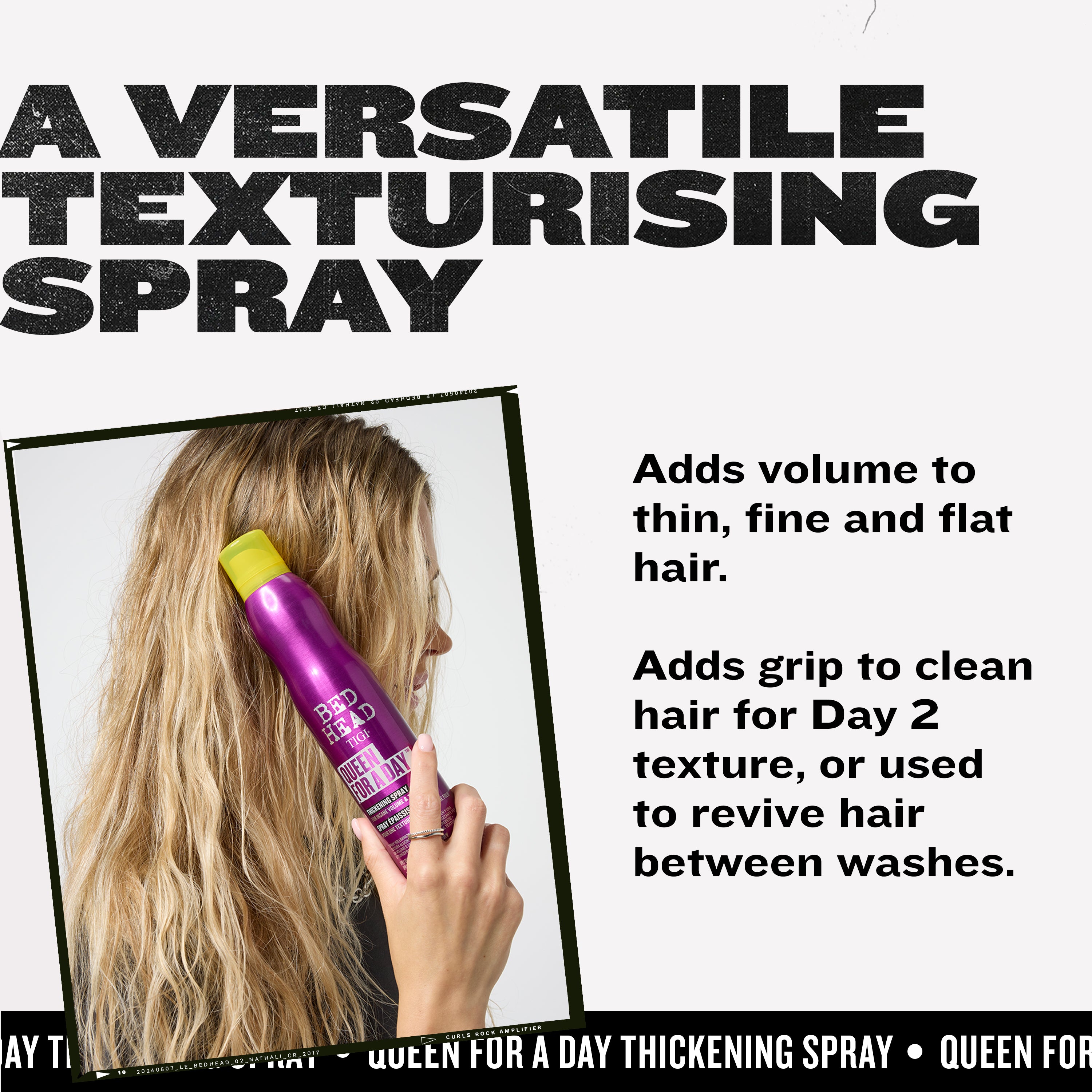 Queen for a Day Thickening Hairspray | Bed Head by TIGI – Bedhead US