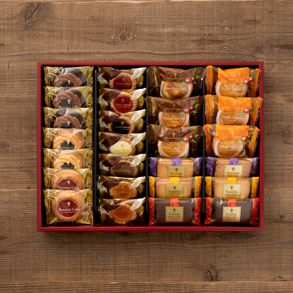 ロシアケーキ 中山製菓 カフェスマイルセット(26個)(包装済)｜ギフト