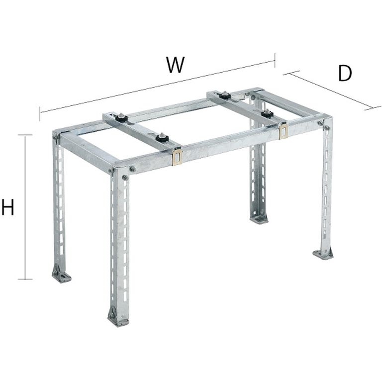 C-NZJ5-2｜日晴金属｜クーラーキャッチャー GOシリーズ 平地高置用架台