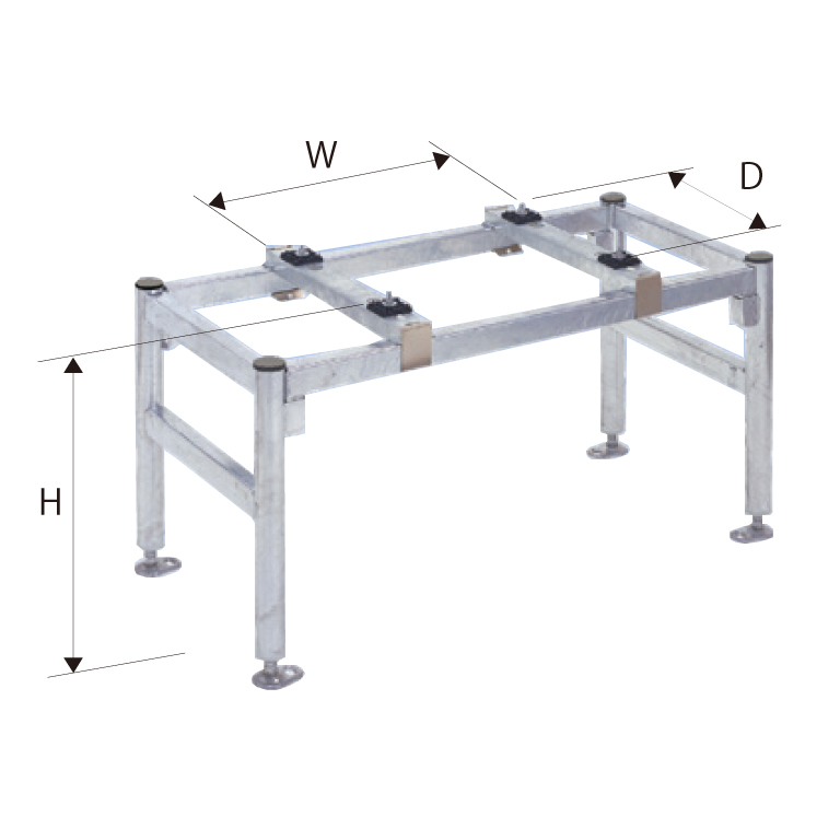 PC-NJ35｜日晴金属｜PCキャッチャー goシリーズ 業務用平地置架台 H