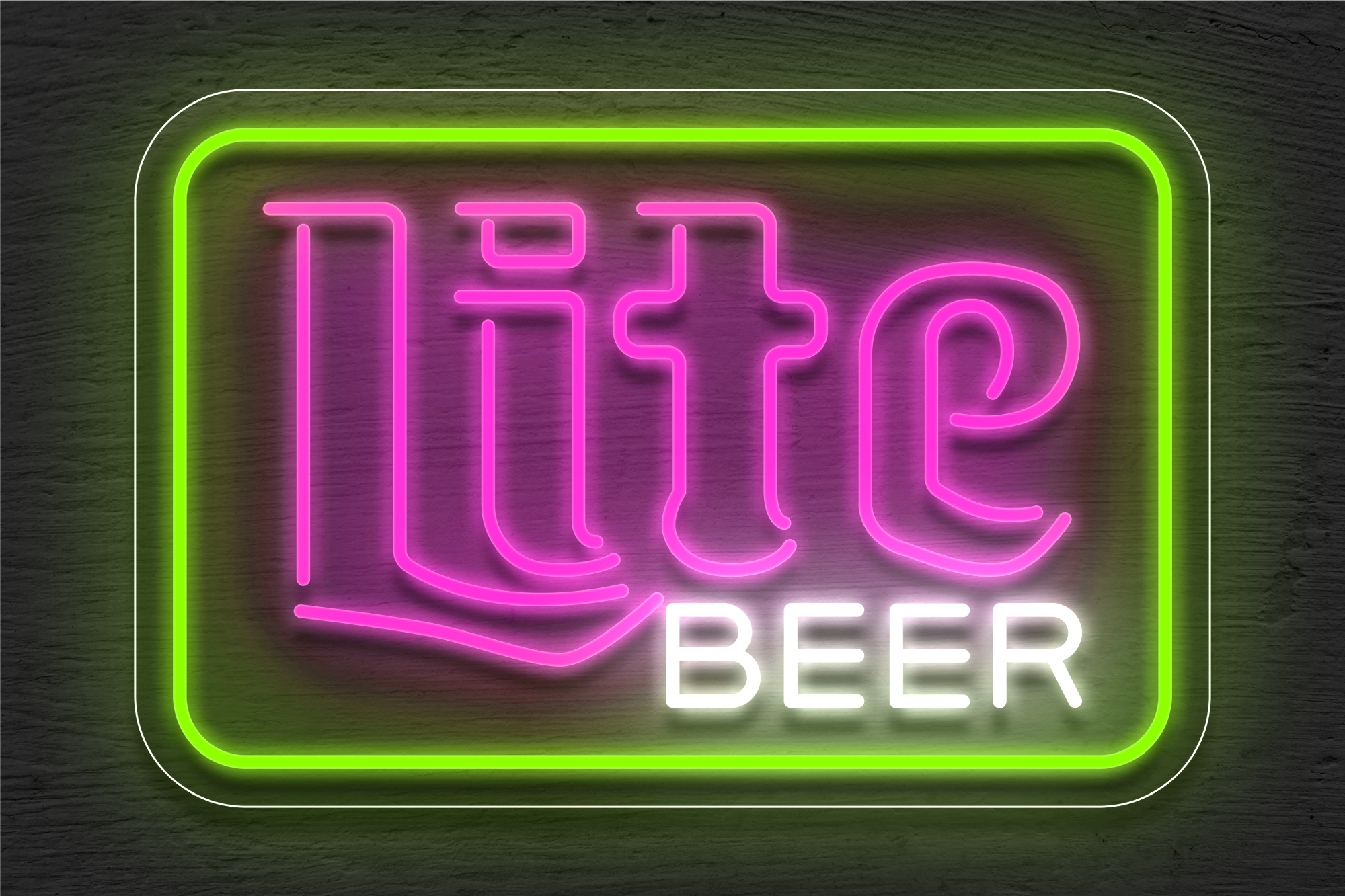 rrr ヴィンテージ ネオン管 Lite BEER 希少 看板 rrr ヴィンテージ