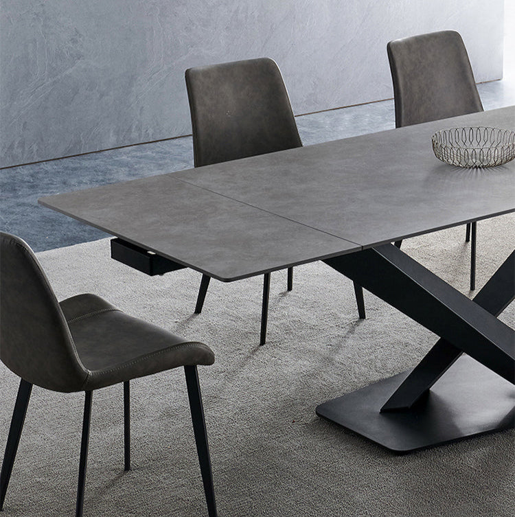 ダイニングテーブル セラミック伸縮式 X型脚qc-171 高級家具 激安通販