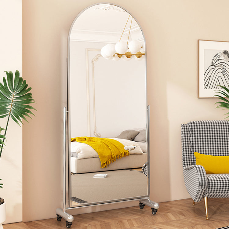 ミラー 全身鏡 ステンレス キャスター付 fzbl-1848