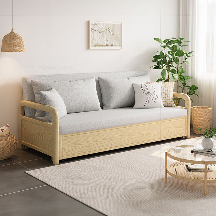 北欧デザイン アッシュ材使用 高級ソファー ソファベッド fnm-956