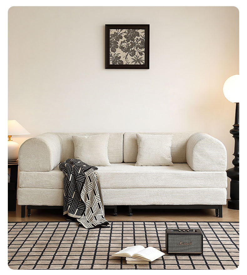 フレンチヴィンテージ風 2WAYソファベッドhns-7221