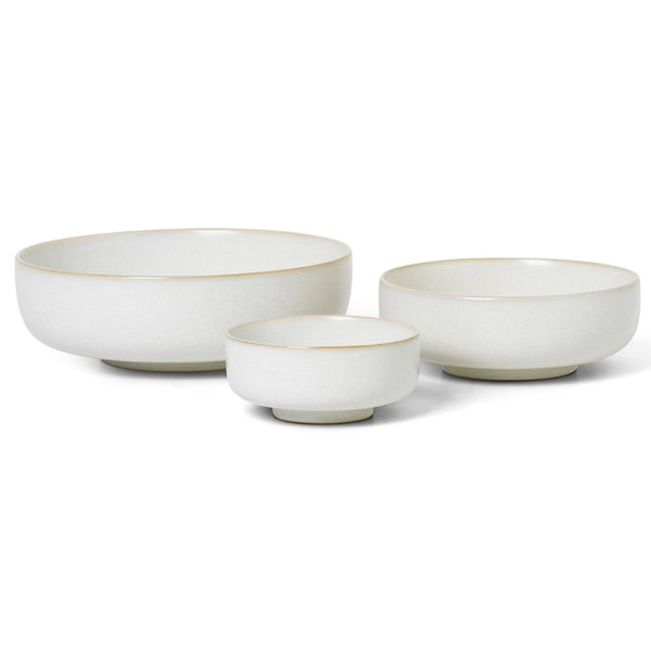 Ferm Living Sekki Bowls in Cream - Batten Home