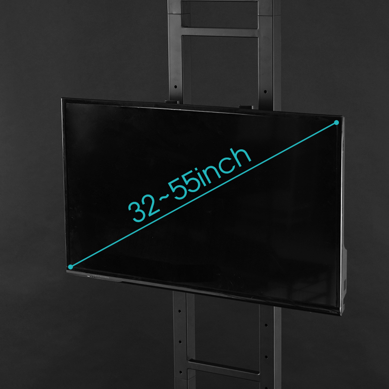 ツインポールテレビスタンド BHV-2400-BK | Bauhütte®