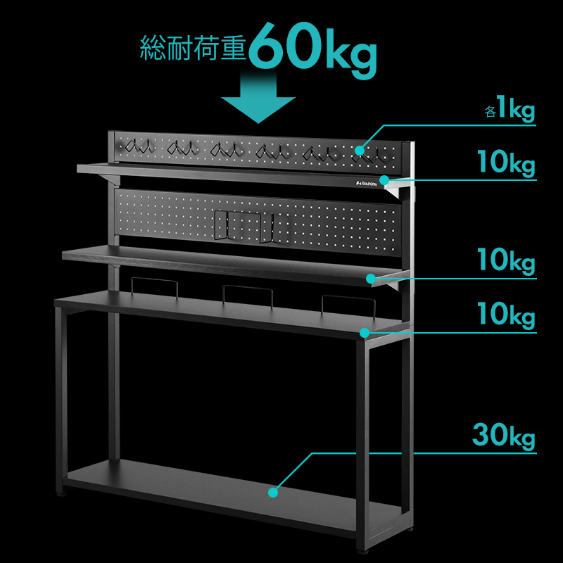 デスクサイドPCラック BHS-600SS/1000SS | Bauhütte®