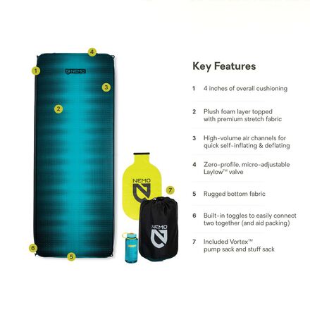 NEMO Equipment Inc. Roamer XL Wide Sleeping Pad - Hike & Camp