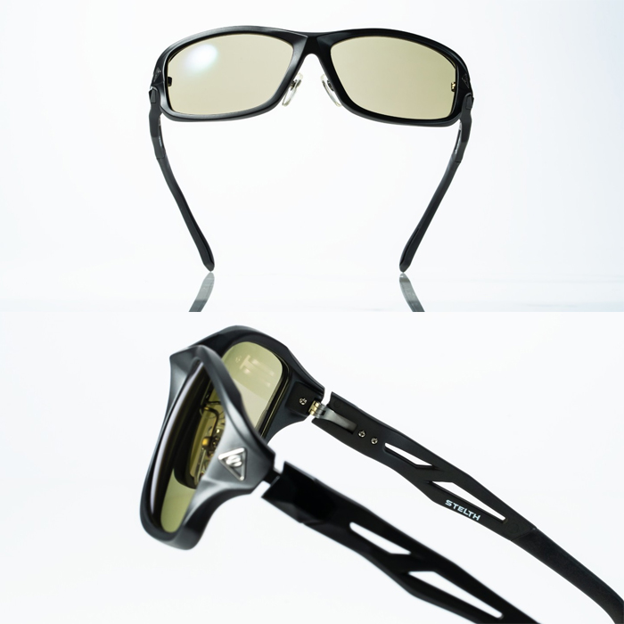 ゼクー ステルス F-1925 (MB/SM) クリアブラック 偏光サングラス