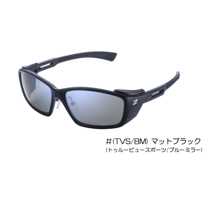 ゼクー フーバー F-1960 (TVS/BM) マットブラック 偏光サングラス
