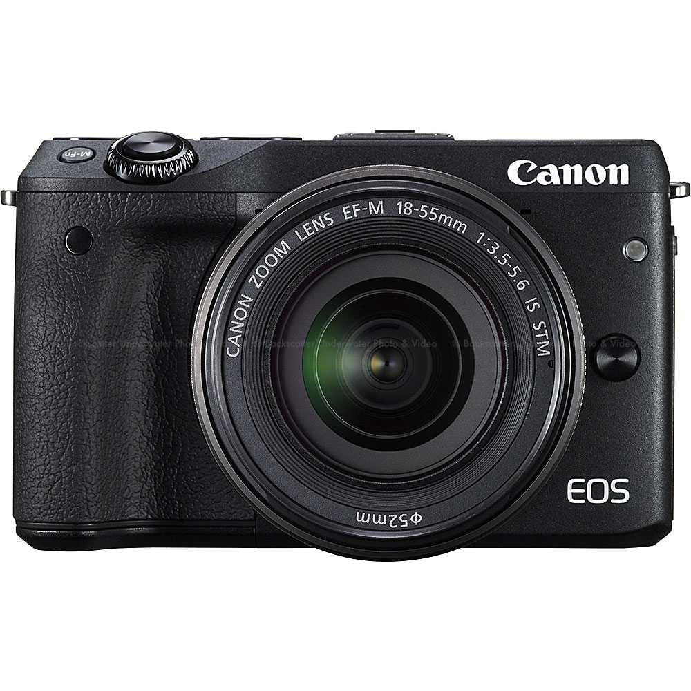 Canon EOS M3 EF-M Camera with 18-55mm IS STM Kit - Black
