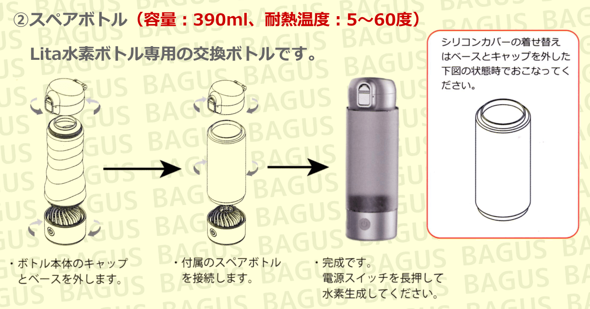 製品の仕様｜Lita水素ボトルの格安通販