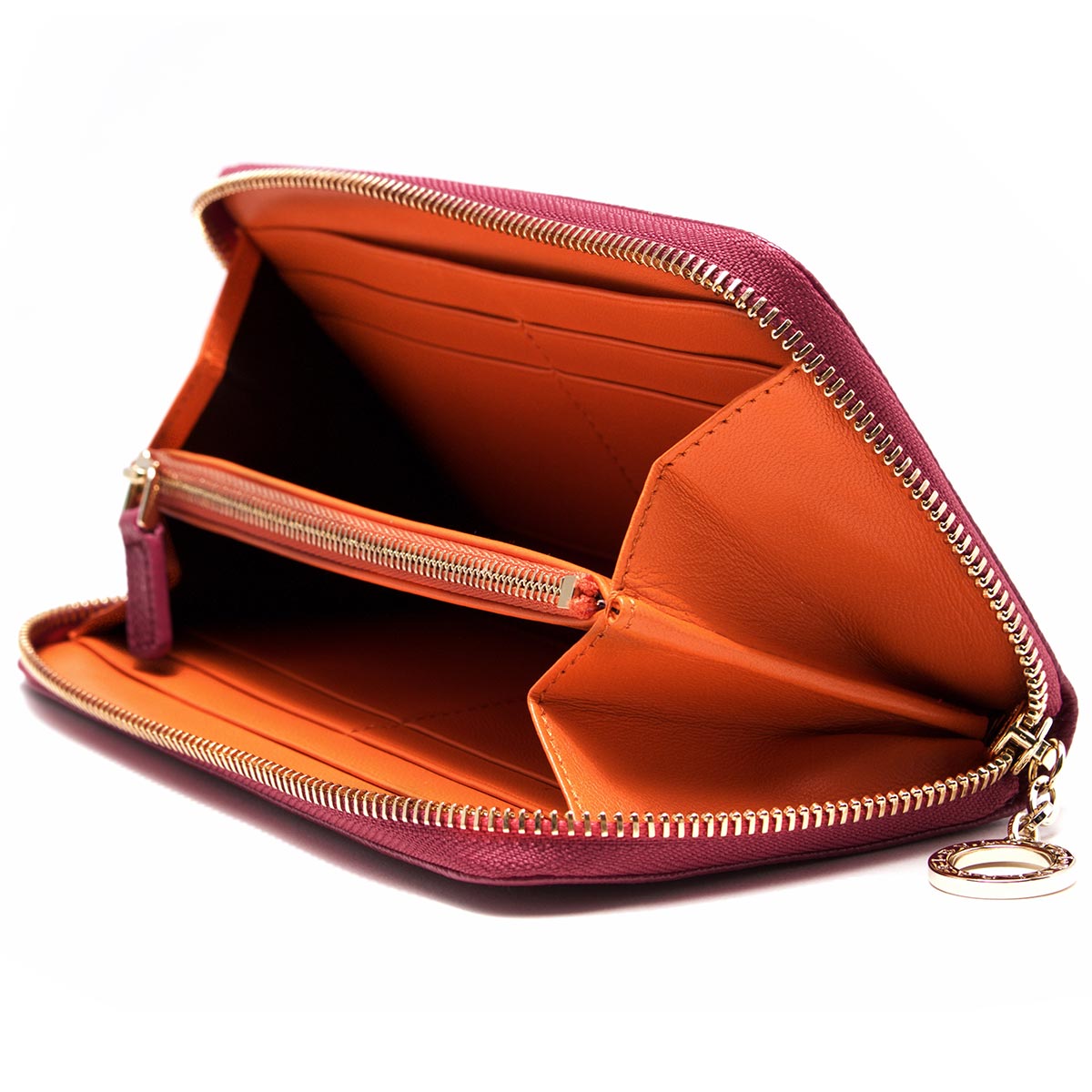 ブルガリ 長財布 財布 レディース ブルガリブルガリ レザー ヘザー