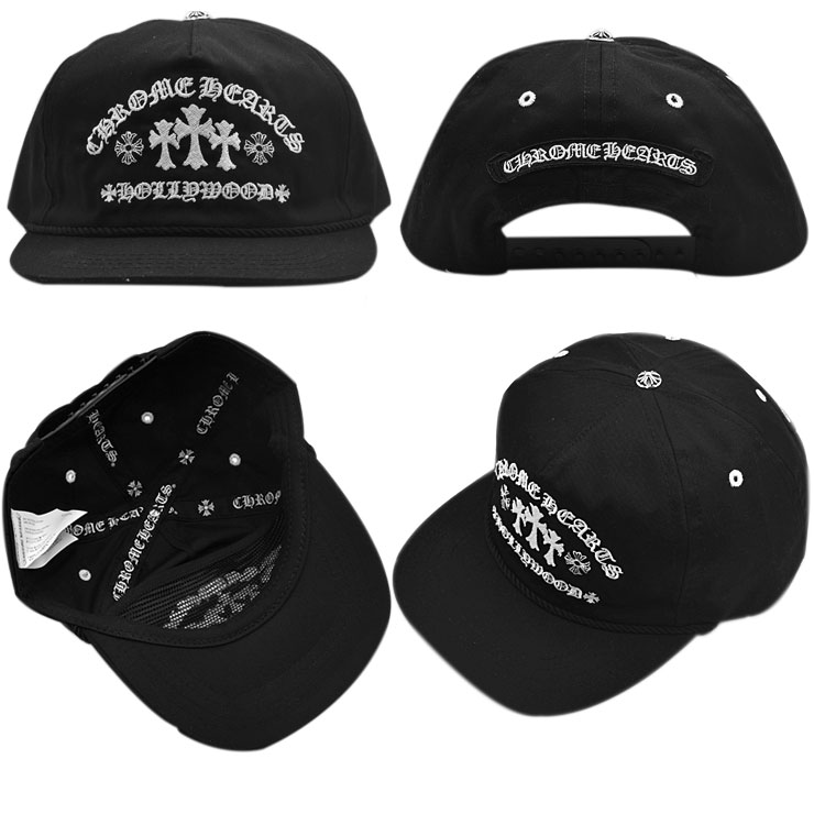 Chrome Hearts】クロムハーツ5パネルガスステーションキャップブラック
