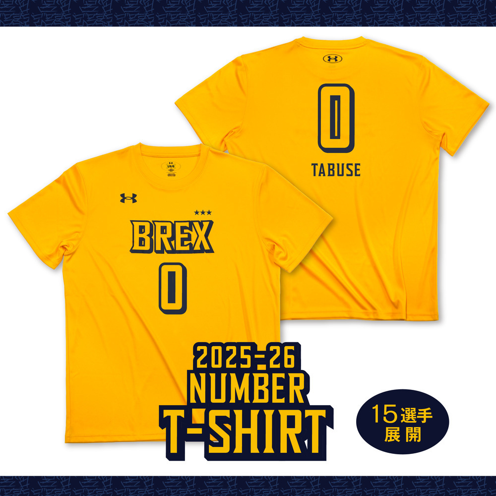 2025-26 選手ナンバーTシャツ｜宇都宮ブレックス｜B.LEAGUE（Bリーグ