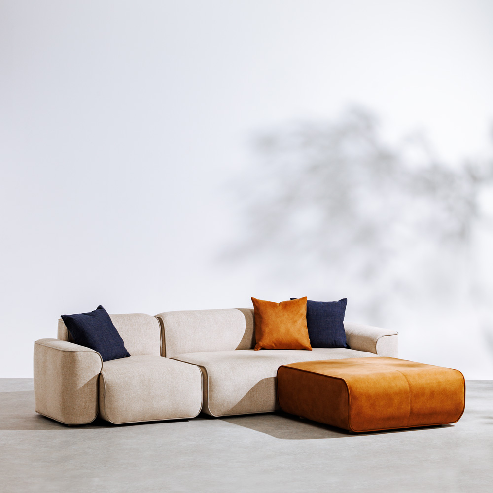 GEMINI ジェミニ 2人掛け片肘｜札幌・青山のオーダーソファ blocco