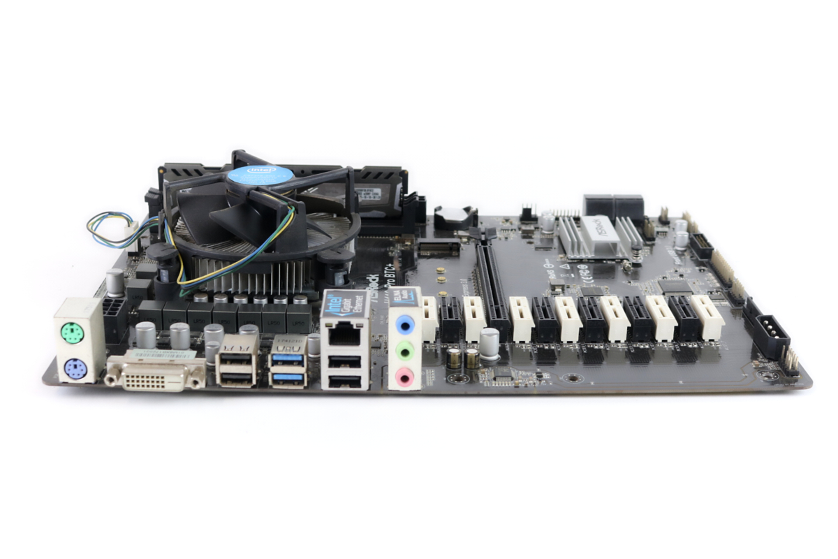 Full Kit MB/CPU/RAM - ASRock H110 Pro BTC+ 13 Slot GPU Mining