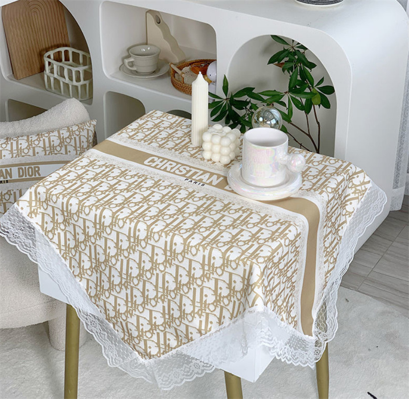 ハイブランド ディオール テーブルクロス 簡約 布芸 タッセル型 レース