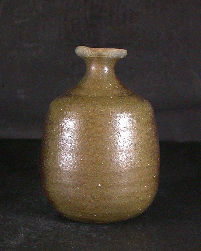 備前焼 登窯 備前市無形文化財 榊原 清人 共箱付き黄ゴマ徳利1 備前焼