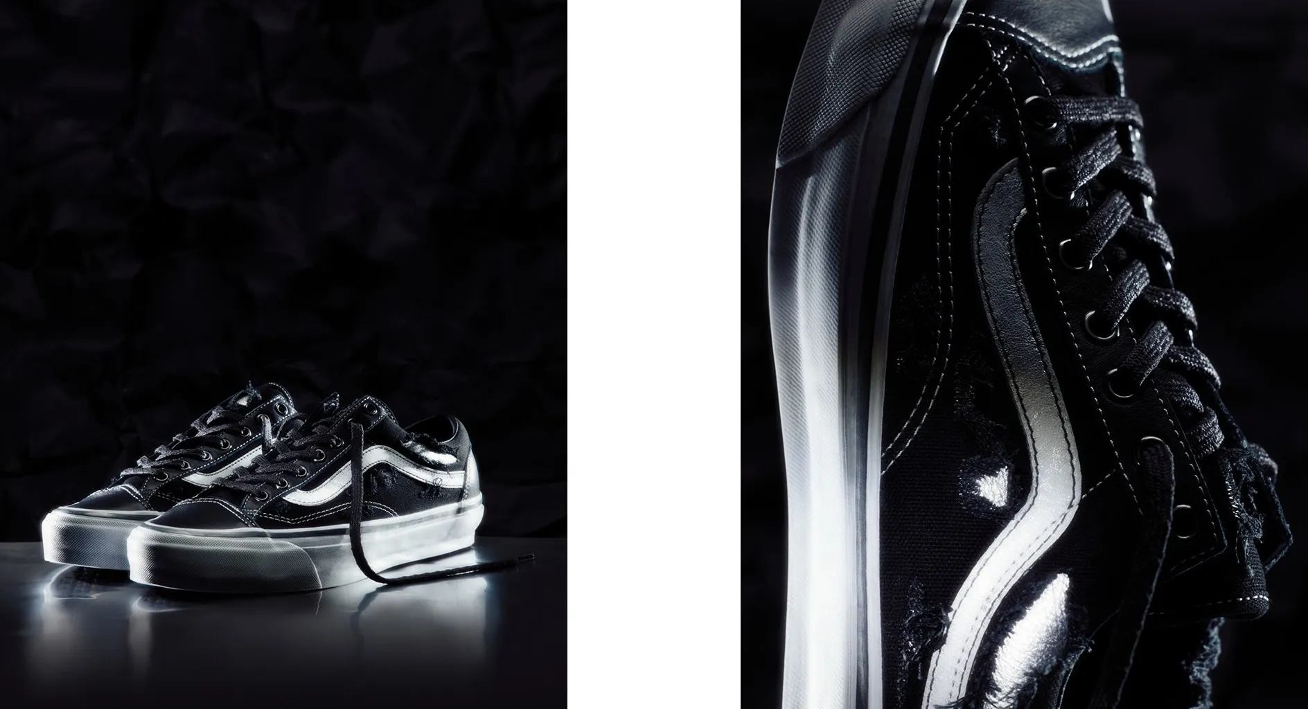 OTW OLD SKOOL 36 VIBRAM DISTRESSED SILVER/FLORAL RIVETS｜BILLY'S