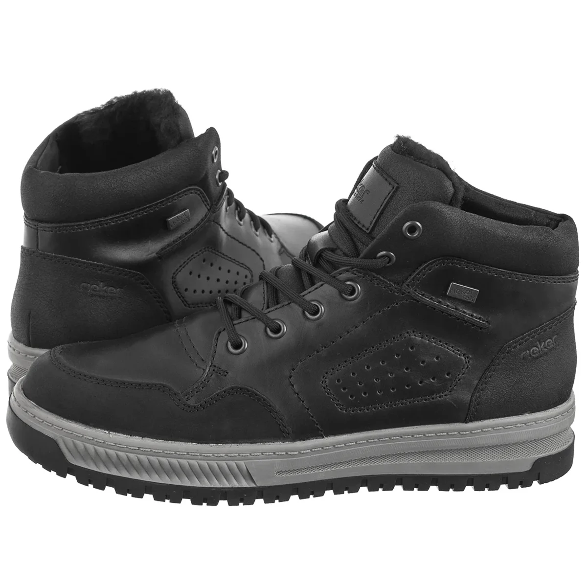 Trzewiki Rieker Czarne 38544-00 Black w ButSklep.pl