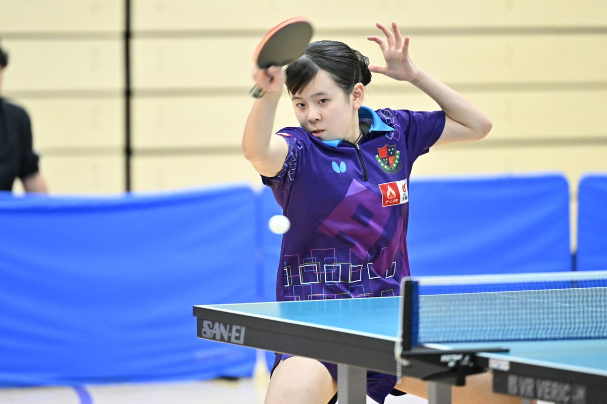 全日学2025 女子シングルスは女子は面田采巳（愛知工業大）が初優勝