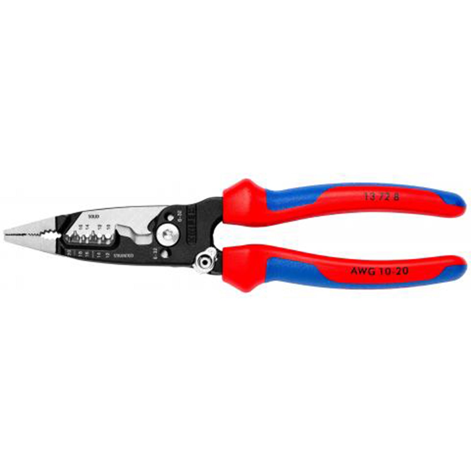 13-72-8 KNIPEX® Forged Wire Stripper - 10-20 AWG with