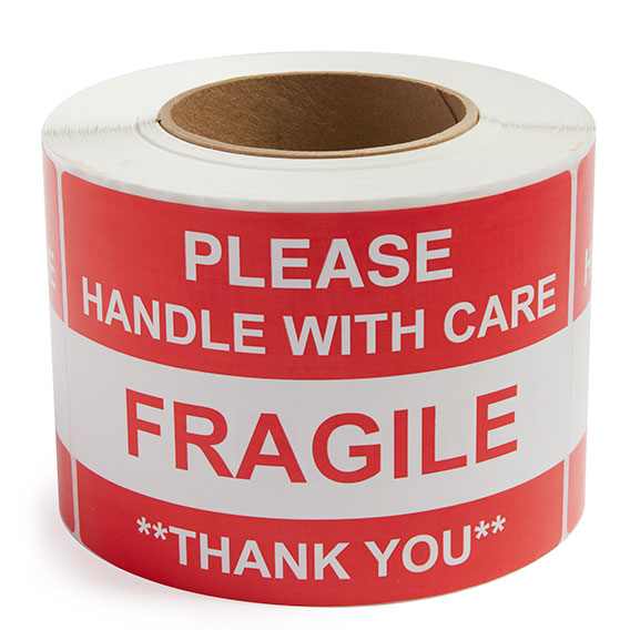 4x6 Pre-Printed (Handle With Care) Labels - Lowest Prices Online