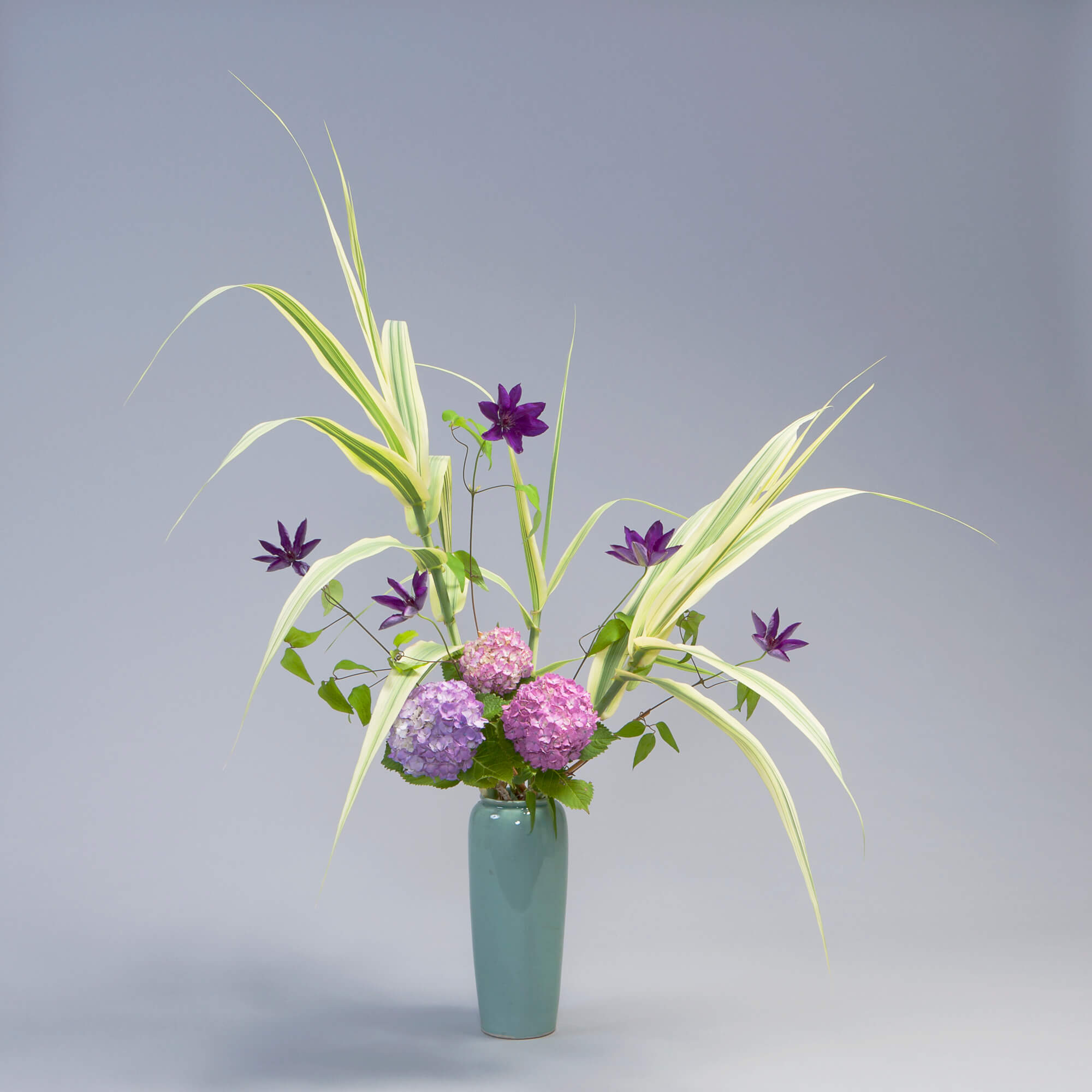 7月のいけばな 瓶花 - 未生流中山文甫会