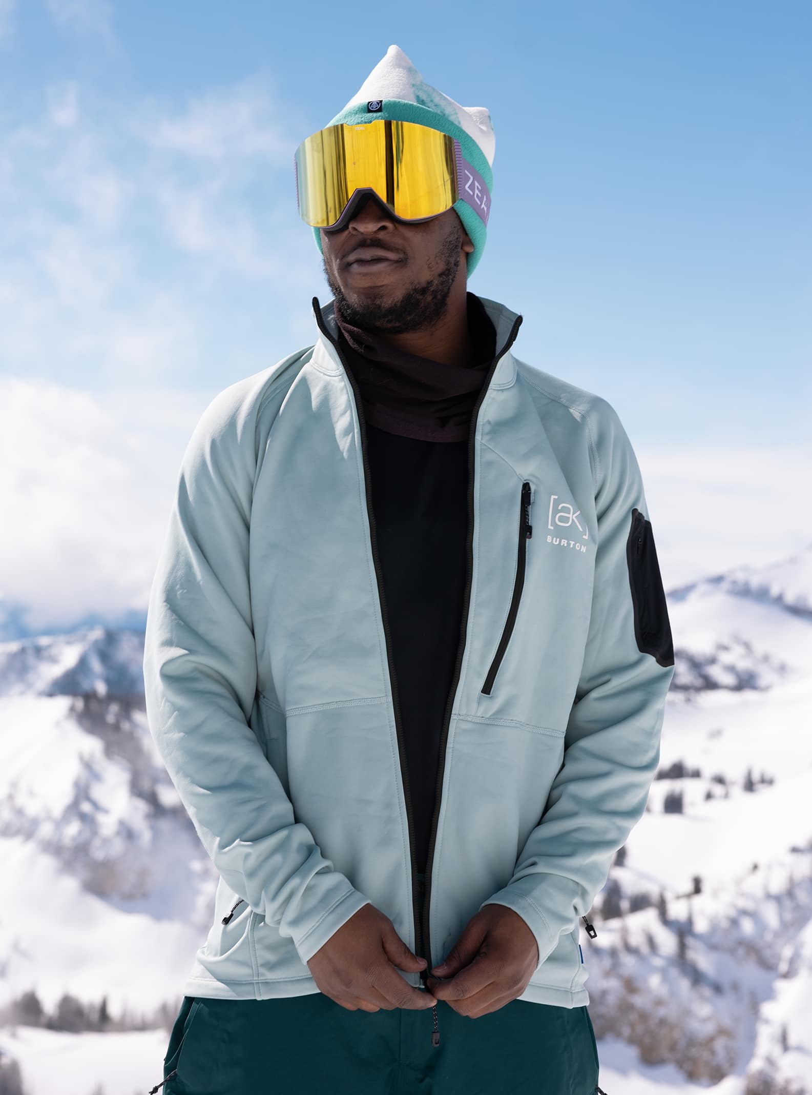 メンズ Burton [ak] ベイカー ストレッチ フルジップ フリース シャツ