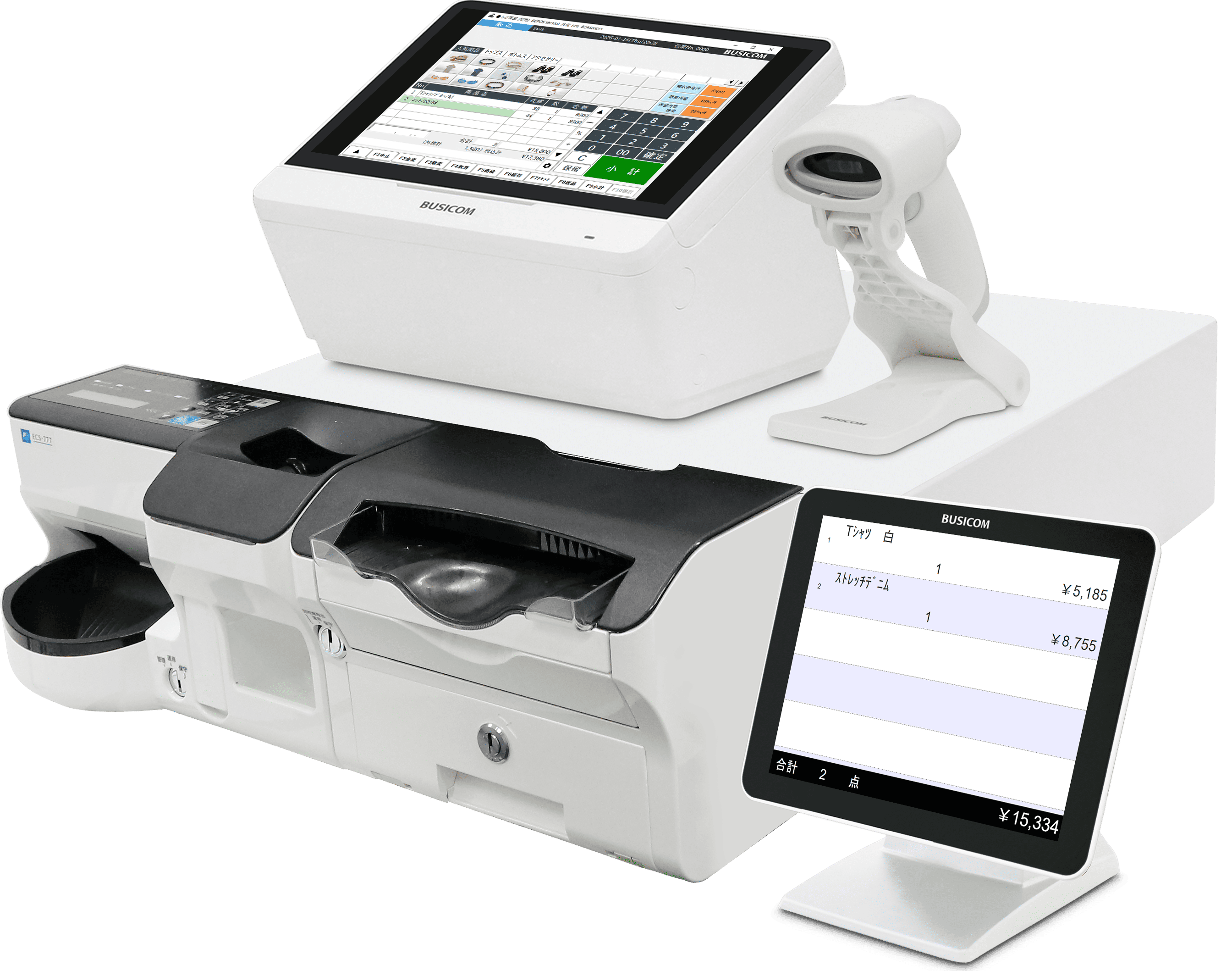 Windows11搭載、コンパクト×高機能なPOSレジセットがビジコムから新