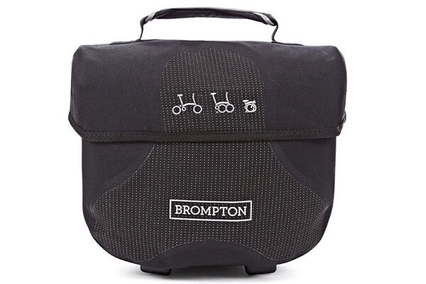 Brompton Mini O Bag in Reflective Black - British Cycle Square นำ