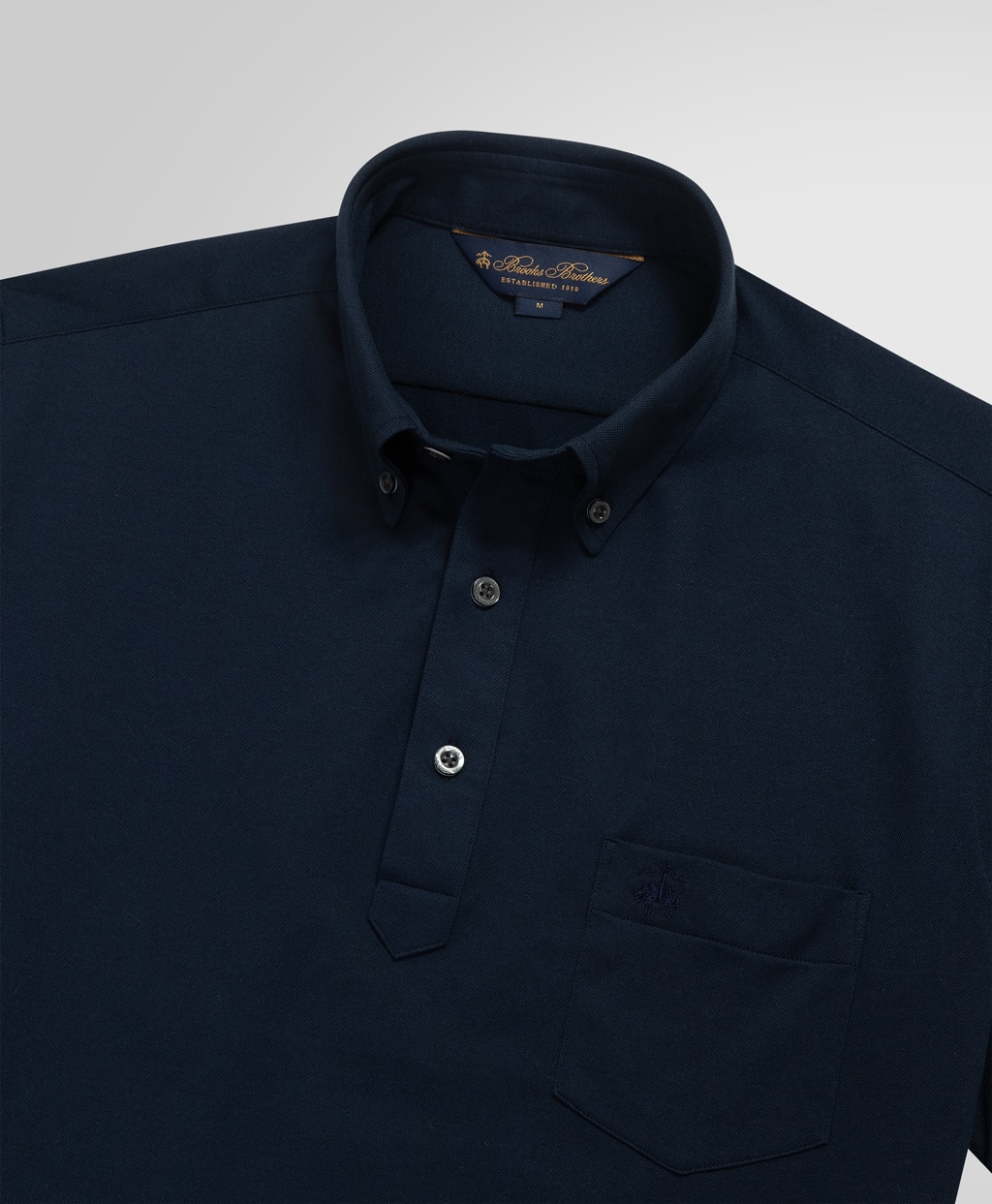 コットン/ポリエステルピケ ソリッド ポロシャツ withポケット