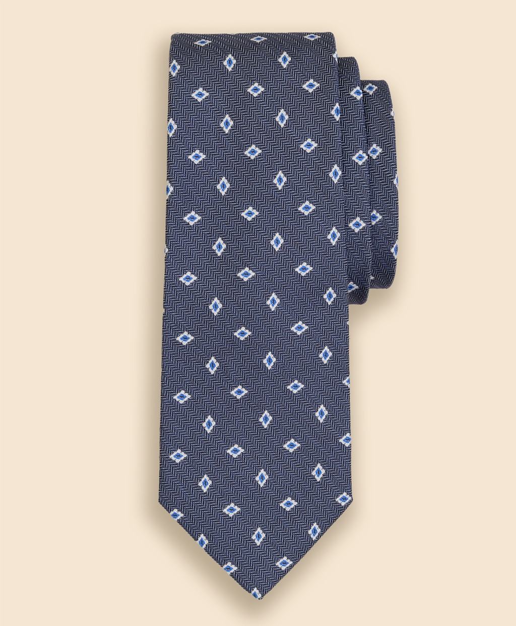 シルク ヘリンボーン フラワーモチーフタイ | Brooks Brothers Japan