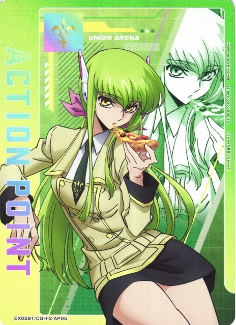 ユニオンアリーナ コードギアス c.c. アクションポイント ap シ カード