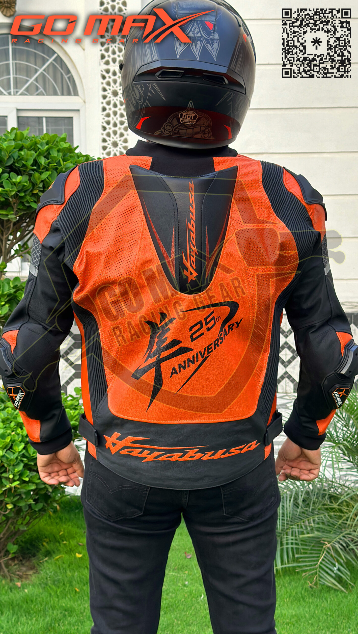 Suzuki Hayabusa 25th Anniversary Motorbike Racing Leather Jacket