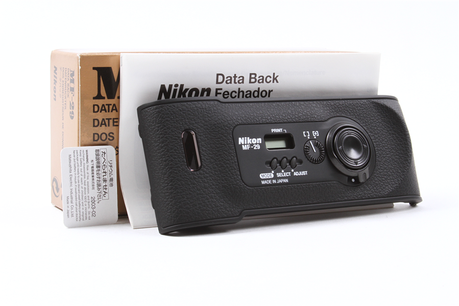 RARE!! 【UNUSED in BOX】 Nikon MF-29 DATA BACK For F100 - Green