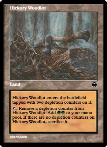 ヒッコリーの植林地 Hickory Woodlot 日本語 foil MTG ヒッコリーの