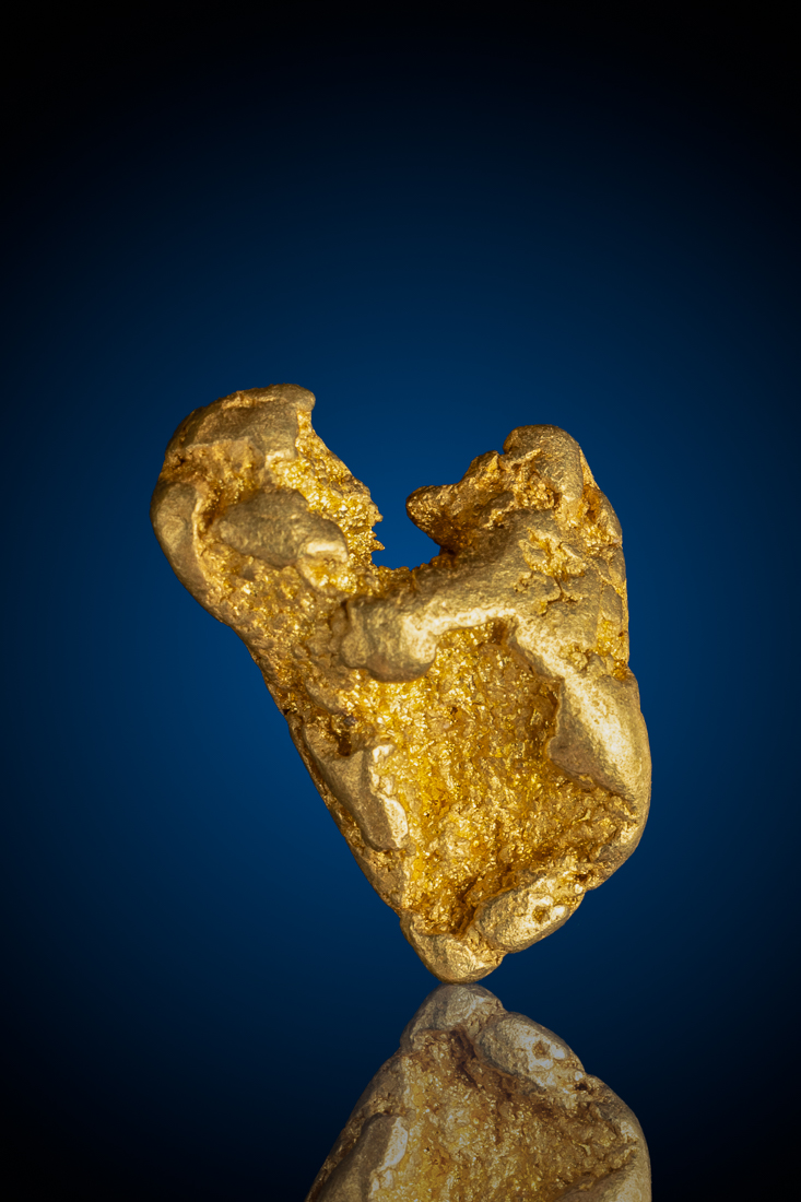 Rare Unique Natural Gold Nugget - American River, CA - 15.84 grams