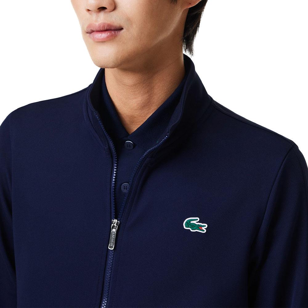 Lacoste Recycled Fiber Zipped Tennis Golf Jacket Navy Blue - FW23